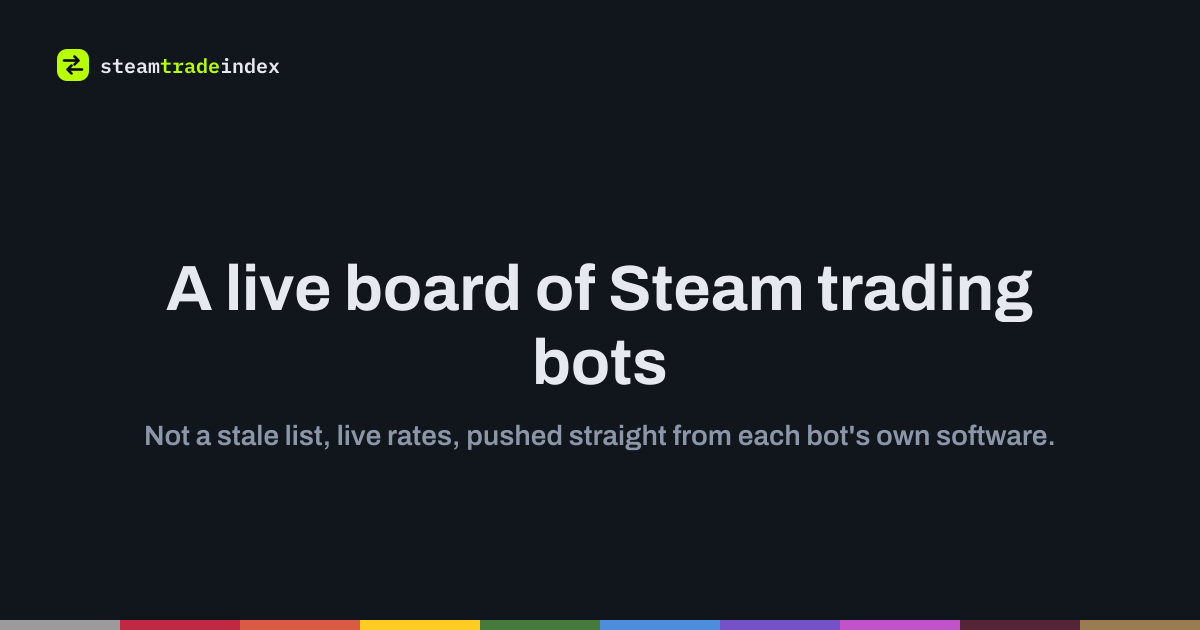 SteamTradeIndex | Steam Trading Bot Directory